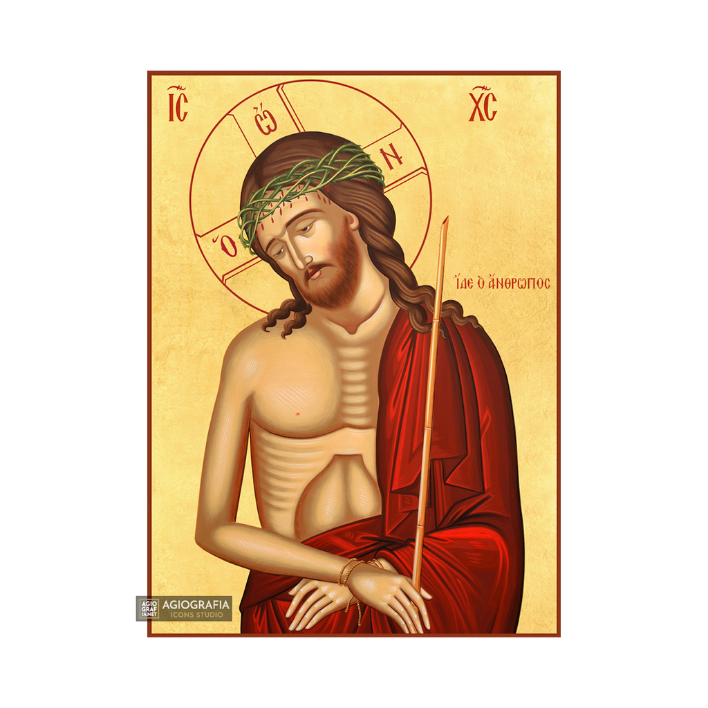 22k Jesus Christ The Bridegroom - Gold Leaf Background Orthodox Icon