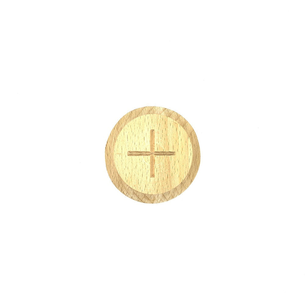 Holy Bread Prosphora Seal - 8cm - Natural wood - Christian Orthodox Stamp - Traditional Orthodox Prosphora - The Nine Angelic Orders